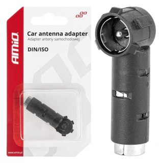 Adapter antenowy redukcja wtyk din iso kątowy amio-03967