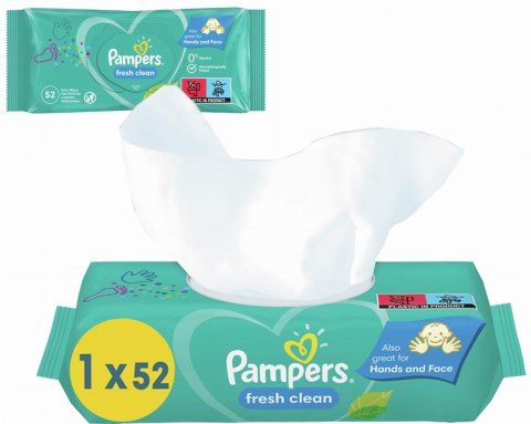 PAMPERS Chusteczki Nawilżane Fresh Clean 52 szt. - 1 op.