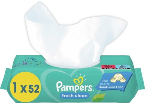 PAMPERS Chusteczki Nawilżane Fresh Clean 52 szt. - 1 op.