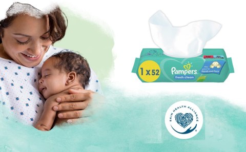 PAMPERS Chusteczki Nawilżane Fresh Clean 52 szt. - 1 op.