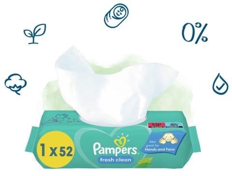 PAMPERS Chusteczki Nawilżane Fresh Clean 52 szt. - 1 op.