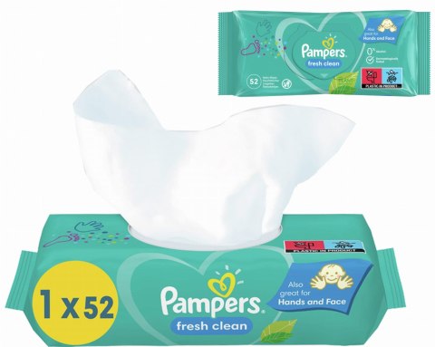 PAMPERS Chusteczki Nawilżane Fresh Clean 52 szt. - 1 op.