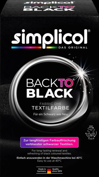 Simplicol Back to Black Barwnik do Tkanin 400 g