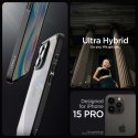 Etui Ultra Hybrid na iPhone 15 Pro czarny mat