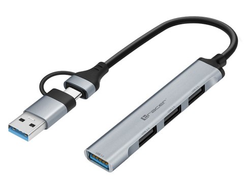 ADAPTER TRACER A-4, USB Type-C do USB-A, 4x USB-A