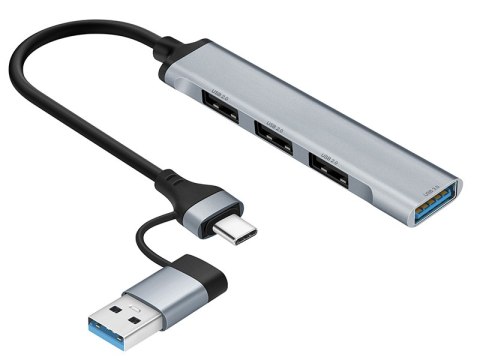 ADAPTER TRACER A-4, USB Type-C do USB-A, 4x USB-A