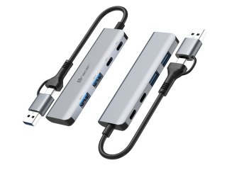 ADAPTER TRACER A-5, USB Type-C do USB-A, 2x USB-A + 2x USB-C