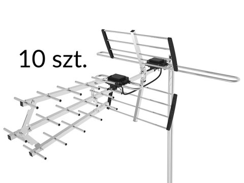 21-053# Antena dvb-t atd27s vhf/uhf mux8 pasywna 10-pak