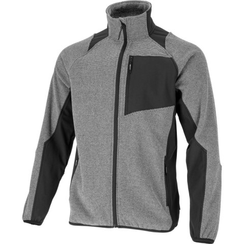 Bluza tech-fleece szaro-czarna, "l", ce, lahti