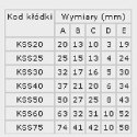 KŁÓDKA ŻELIWNA, ZATRZASKOWA KSS40 - 3 KLUCZE