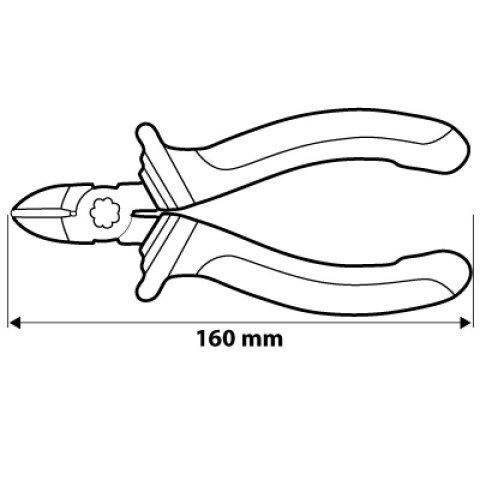 SZCZYPCE TNĄCE BOCZNE 160MM