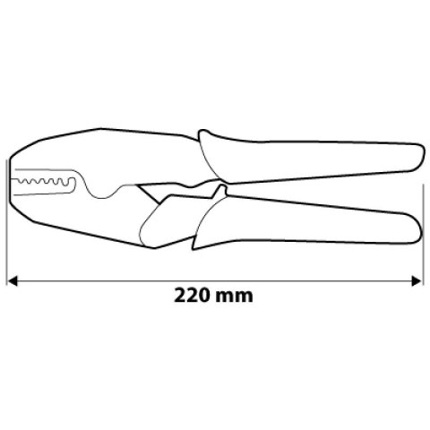 ZACISKARKA KOŃCÓWEK TULEJKOWYCH, ŚREDNICA TULEJEK 0.5-16MM