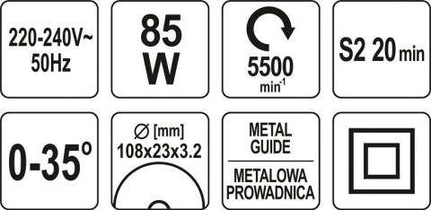 OSTRZAŁKA DO ŁAŃCUCHÓW 85W