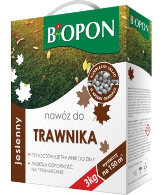 NAWÓZ JESIENNY - DO TRAWNIKA GRANULAT KARTON Z UCHWYTEM 3 KG