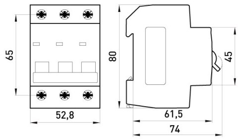 WYŁĄCZNIK NADPRĄDOWY MCB.PRO60 3P B20A 6KA