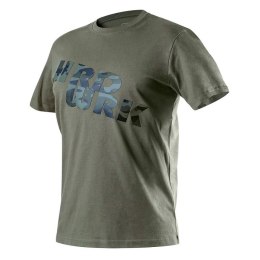 T-SHIRT ROBOCZY OLIWKOWY CAMO, ROZM.M