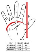 RĘKAWICE TAKTYCZNE, SKÓRA SYNTETYCZNA, ROZMIAR 9