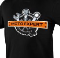 T-SHIRT Z NADRUKIEM MOTO EXPERT ROZMIAR XL