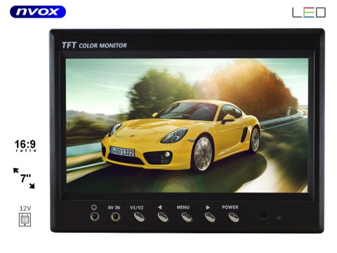 NVOX HT 970 Monitor samochodowy cofania lub zagłówkowy LCD 7cali cali monitoring AV... (NVOX HT