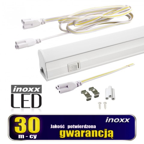 Świetlówka led liniowa t5 120cm 18w on/off neutralna 4000k lampa natynkowa zintegrowana z oprawą