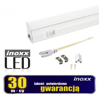 Świetlówka led liniowa t5 120cm 18w on/off zimna 6000k lampa natynkowa zintegrowana z oprawą