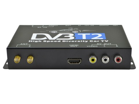 Tuner samochodowy telewizji cyfrowej dvb-t/t2 mpeg 2/4 slim hdmi usb av 12v 24v