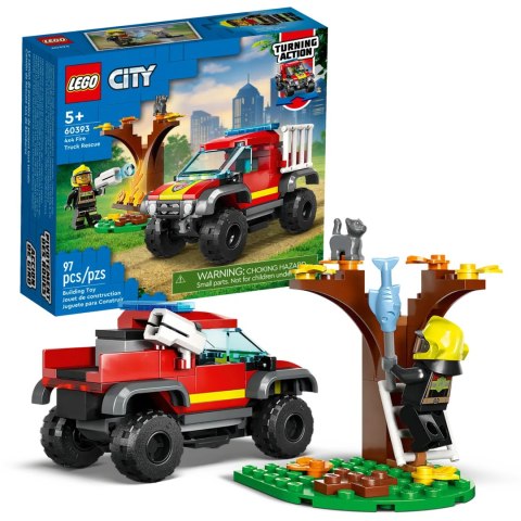 60393 - LEGO City - Wóz strażacki 4x4 - misja ratunkowa