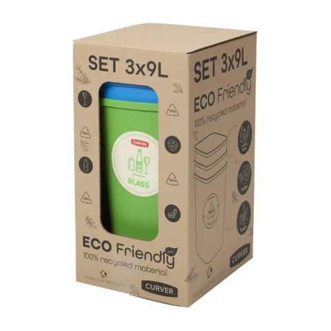 Zestaw 3 koszy do sortowania Curver Eco Friendly