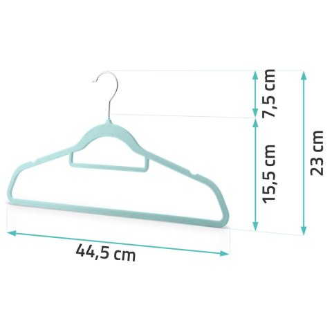 Welurowe wieszaki na ubrania 20szt MS-859 Massido