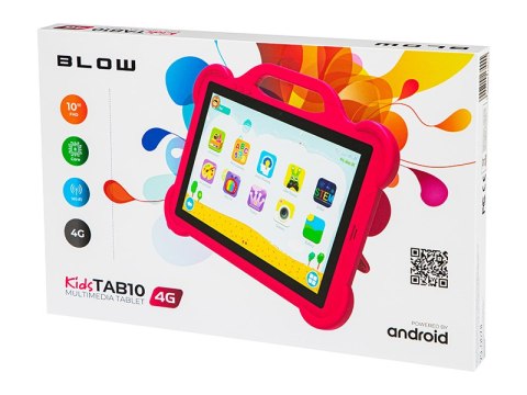 79-067# Tablet kidstab10 4g blow 4/64gb różowe etui