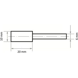 ŚCIERNICA TRZPIENIOWA EKR 60 N V4 10*20*6