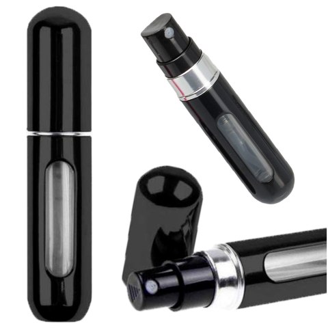 Atomizer podróżny do perfum 5ml dozownik czarny