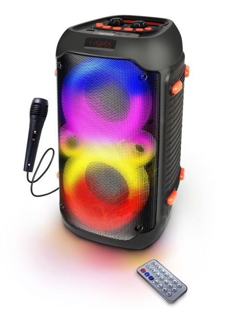 EP156 Esperanza głośnik bt fm led rgb karaoke singer