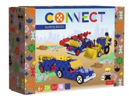 Klocki Connect - Construction Vehicles / SUV with Trailer - L