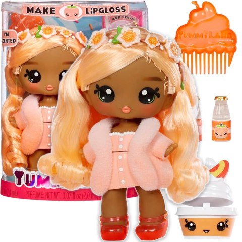 120797EUC Yummiland Large Doll + Lipgloss Pet- Piper Peach