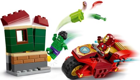 76287 - LEGO Super Heroes - Iron Man z motocyklem i Hulk