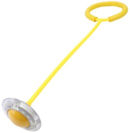 AG661C Skakanka hula hop na nogę yellow