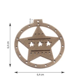 Bombki drewniane - 10 szt