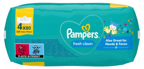 PAMPERS Chusteczki Nawilżane Fresh Clean 4 x 80 szt.