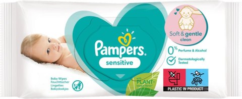 PAMPERS Chusteczki Nawilżane Sensitive 4 x 80 szt.