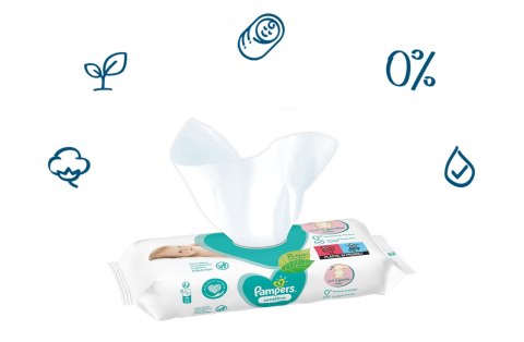 PAMPERS Chusteczki Nawilżane Sensitive 4 x 80 szt.