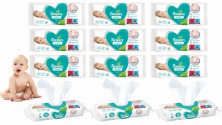 PAMPERS Chusteczki Nawilżane Sensitive 52 szt. - 12 op.