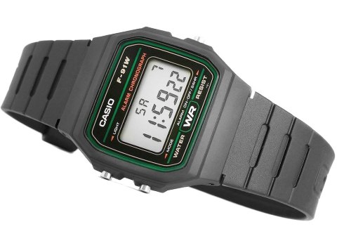 Zegarek Męski CASIO F-91W-3DG + BOX