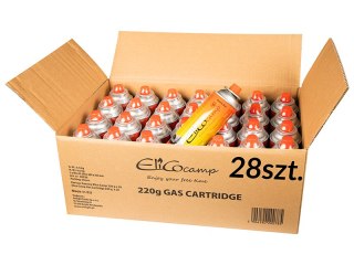 53-178# Gaz uniwersalny elico camp 220g 28-pak 393ml kartusz