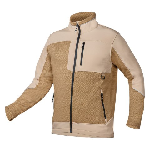 Bluza softshell OUTDOOR, beżowa, rozmiar XXL