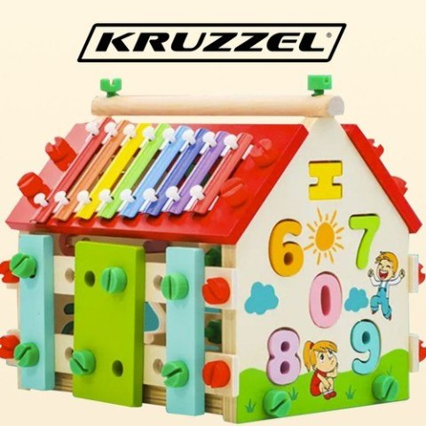 Domek edukacyjny drewniany Kruzzel 22564