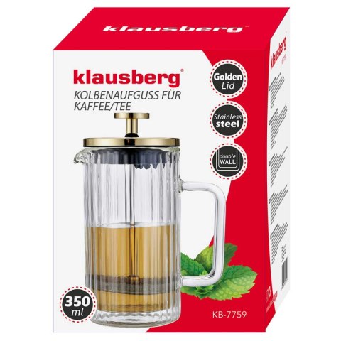 ZAPARZACZ TŁOKOWY DO KAWY/HERBATY TERMICZNY 600ml KLAUSBERG KB-7759