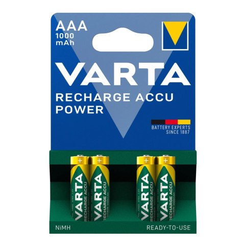 4x akumulatorki R-03 R03 AAA 1000mAh Varta Ready2use