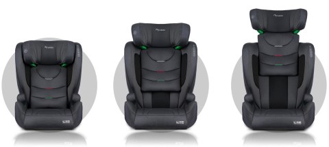 Fotelik samochodowy Nukido Louis Soft szary15-36 kg ISOFIX