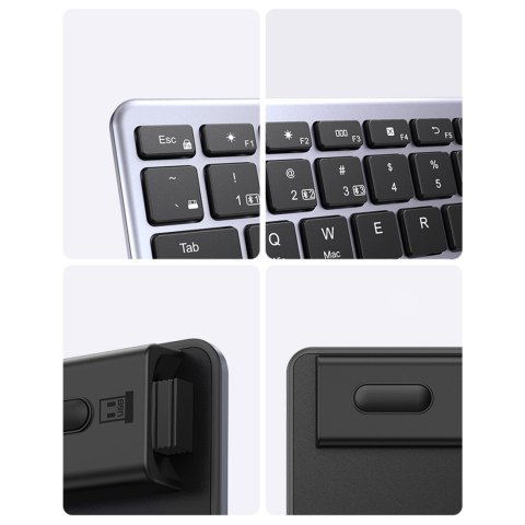 Bezprzewodowa klawiatura NumLock KU005 Bluetooth 2.4 GHz czarna